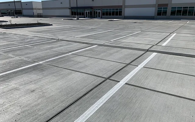 Commercial concrete flatwork completed in Friendswood, Texas